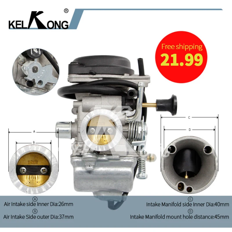 KELKONG Motorcycle 26MM Carburetor Carb Replacement Carburador For SUZUKI EN125-2 GS125 GS 125 GN125 GN 125 Motorbike Part
KELKONG Motorcycle 26MM Carburetor Carb Replacement Carburador For SUZUKI EN125-2 GS125 GS 125 GN125 GN 125 Motorbike Part