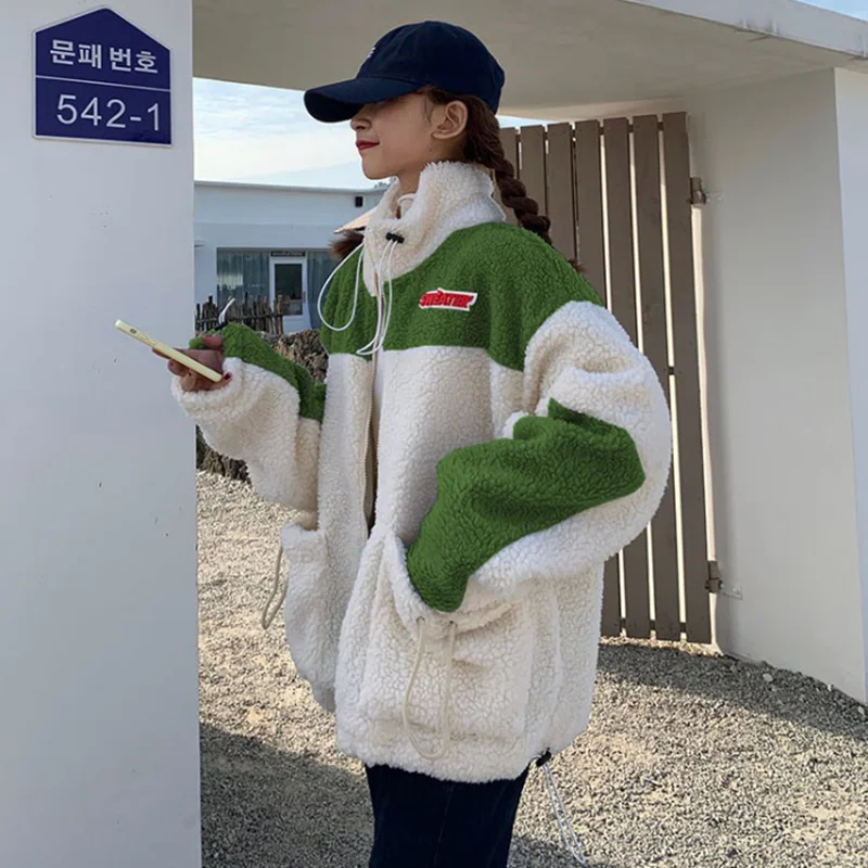 Lamb wool coat women 2020 winter new style Korean version loose wild student stand-up collar cotton padded coat women
Lamb wool coat women 2020 winter new style Korean version loose wild student stand-up collar cotton padded coat women