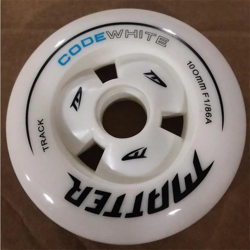 100mm White Code Speed Skating Wheel with F1 Track Racing Tires for Inline Speed Skates Shoes 6 / 8 pieces
100mm White Code Speed Skating Wheel with F1 Track Racing Tires for Inline Speed Skates Shoes 6 / 8 pieces