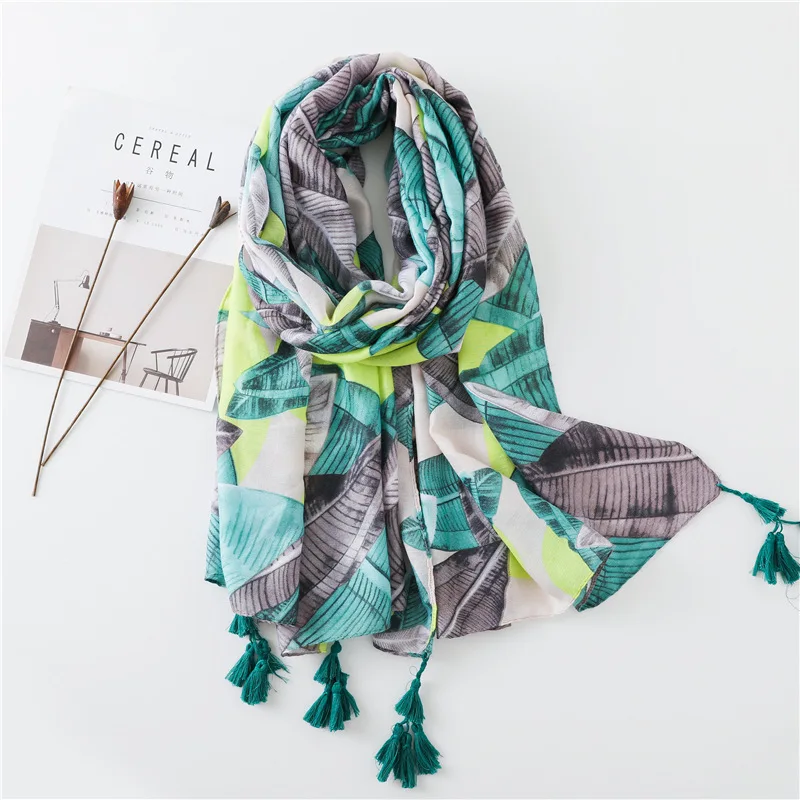 Scarf Women's Summer Sunscreen Shawl Leaves Tassel Cotton Scarf Tulle Scarf Travel Decoration Sunshade Beach Towel
Scarf Women's Summer Sunscreen Shawl Leaves Tassel Cotton Scarf Tulle Scarf Travel Decoration Sunshade Beach Towel