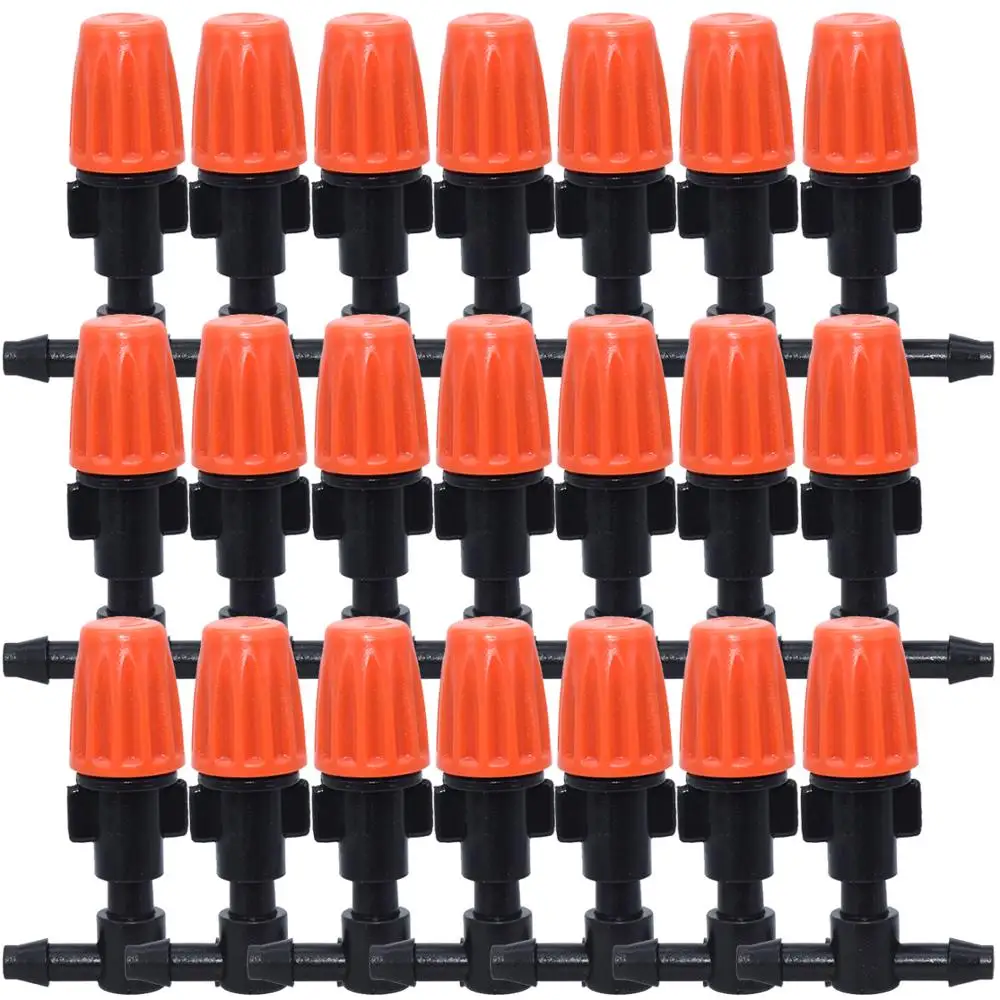 20PC 1/4 Inch Nozzle Dripper Watering Sprayer Misting Atomizing Sprinkler Garden Drip Irrigation System 4/7MM Hose Tee Connector
20PC 1/4 Inch Nozzle Dripper Watering Sprayer Misting Atomizing Sprinkler Garden Drip Irrigation System 4/7MM Hose Tee Connector