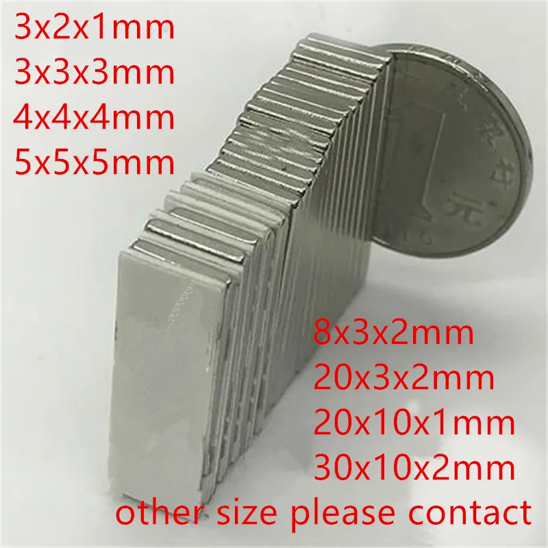 5//10/20 pcs Rectangle Neodymium Magnet Super Powerful Permanent Magnet Small Block Strong Magnet
5//10/20 pcs Rectangle Neodymium Magnet Super Powerful Permanent Magnet Small Block Strong Magnet