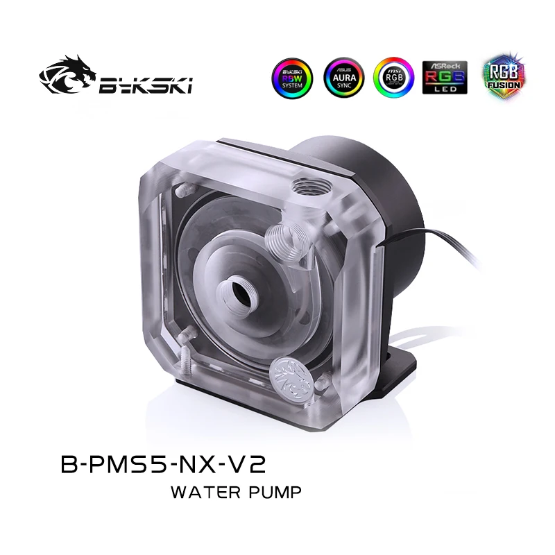 Bykski B-PMS5-NX-V2 PC water cooling D5 Pump Flow Rate 1100L/h Load Speed 4800-1800,for water cooler Water Tank building
Bykski B-PMS5-NX-V2 PC water cooling D5 Pump Flow Rate 1100L/h Load Speed 4800-1800,for water cooler Water Tank building