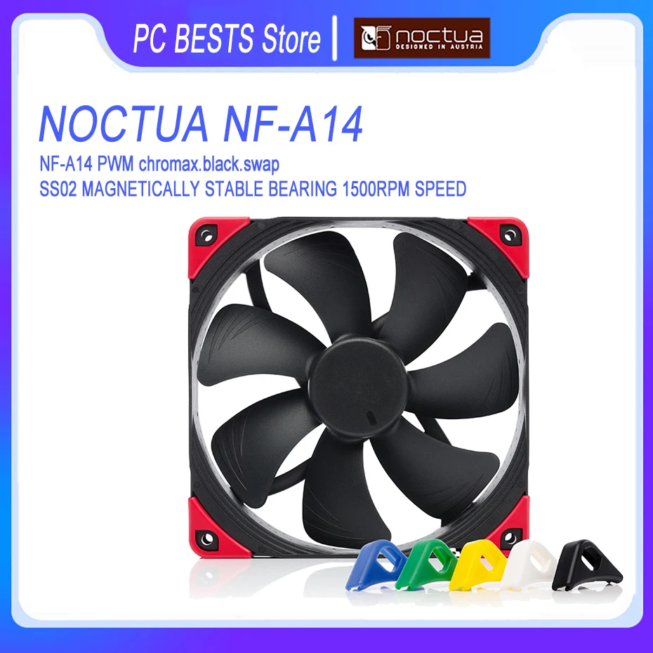 Noctua NF-A14 PWM chromax.black.swap Fan14cm 4-контактный 1500PWM контроль скорости охлаждения процессора, тихий вентилятор охлаждения
Noctua NF-A14 PWM chromax.black.swap Fan14cm 4-контактный 1500PWM контроль скорости охлаждения процессора, тихий вентилятор охлаждения