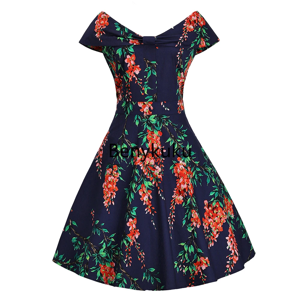 2024 Cotton Women Retro Hepburn Style Slim Fit Big Swing Dress V Neck Short Sleeve Floral Printed Dresses Vintage Womens Clothes
2024 Cotton Women Retro Hepburn Style Slim Fit Big Swing Dress V Neck Short Sleeve Floral Printed Dresses Vintage Womens Clothes