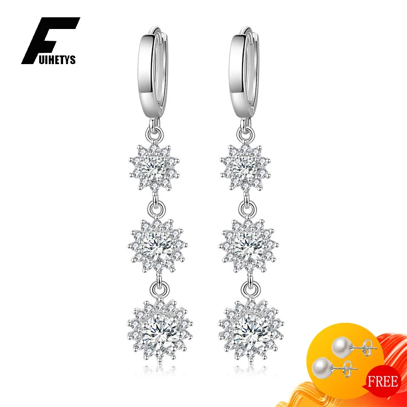 FUIHETYS Trendy Drop Earrings for Women 925 Silver Jewelry with Zircon Gemstone Long Style Wedding Party Gift Ear Accessories
FUIHETYS Trendy Drop Earrings for Women 925 Silver Jewelry with Zircon Gemstone Long Style Wedding Party Gift Ear Accessories