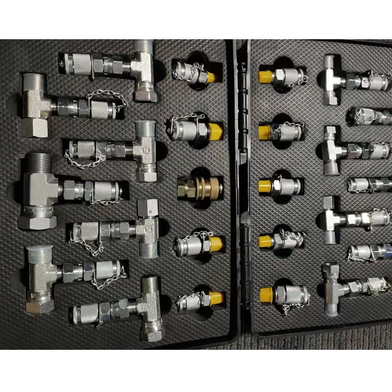 Portable inspection and maintenance hydraulic excavator pressure gauge box oil pump test table hydraulic tee joint
Portable inspection and maintenance hydraulic excavator pressure gauge box oil pump test table hydraulic tee joint