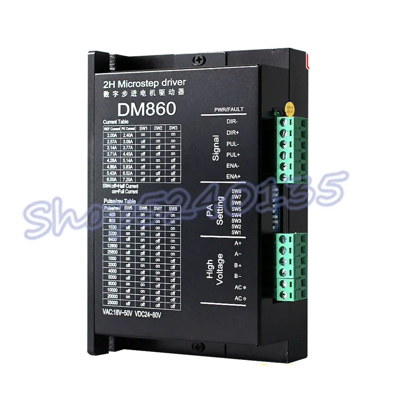 Цифровой Драйвер шагового двигателя DM860 DSP 57/86 Nema23 Nema34 вместо Leadshine M860H/M860
Цифровой Драйвер шагового двигателя DM860 DSP 57/86 Nema23 Nema34 вместо Leadshine M860H/M860
