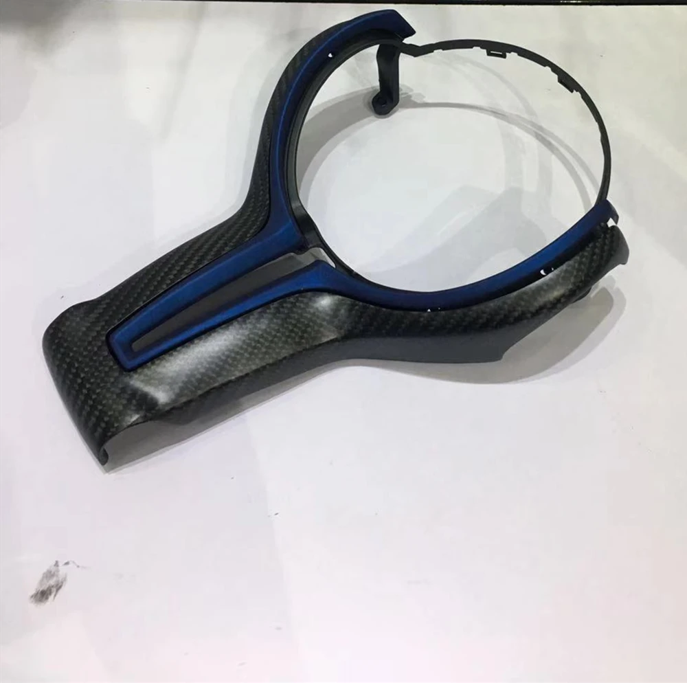Matte Carbon Fiber Steering Wheel Panel Cover For BMW M2 F87 M3 F80 M4 F82 F12 X6M Black+Blue Car Decoration Accessories Frame
Matte Carbon Fiber Steering Wheel Panel Cover For BMW M2 F87 M3 F80 M4 F82 F12 X6M Black+Blue Car Decoration Accessories Frame