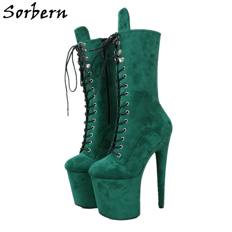 Sorbern 8 Inch Mid Calf Boots Women Stripper Heels Wide Calf Boots Pole Dance Vagan Faux Suede Fall Boots Women Platform Shoes
Sorbern 8 Inch Mid Calf Boots Women Stripper Heels Wide Calf Boots Pole Dance Vagan Faux Suede Fall Boots Women Platform Shoes