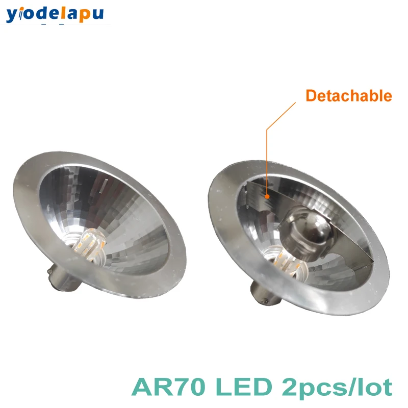 2PCS 2W AR70 Led Cup BA15D LED Spot AC DC12 Volt Home Commercial Lighting B15 24 Degree AR70 Lamps LED Spotlights
2PCS 2W AR70 Led Cup BA15D LED Spot AC DC12 Volt Home Commercial Lighting B15 24 Degree AR70 Lamps LED Spotlights