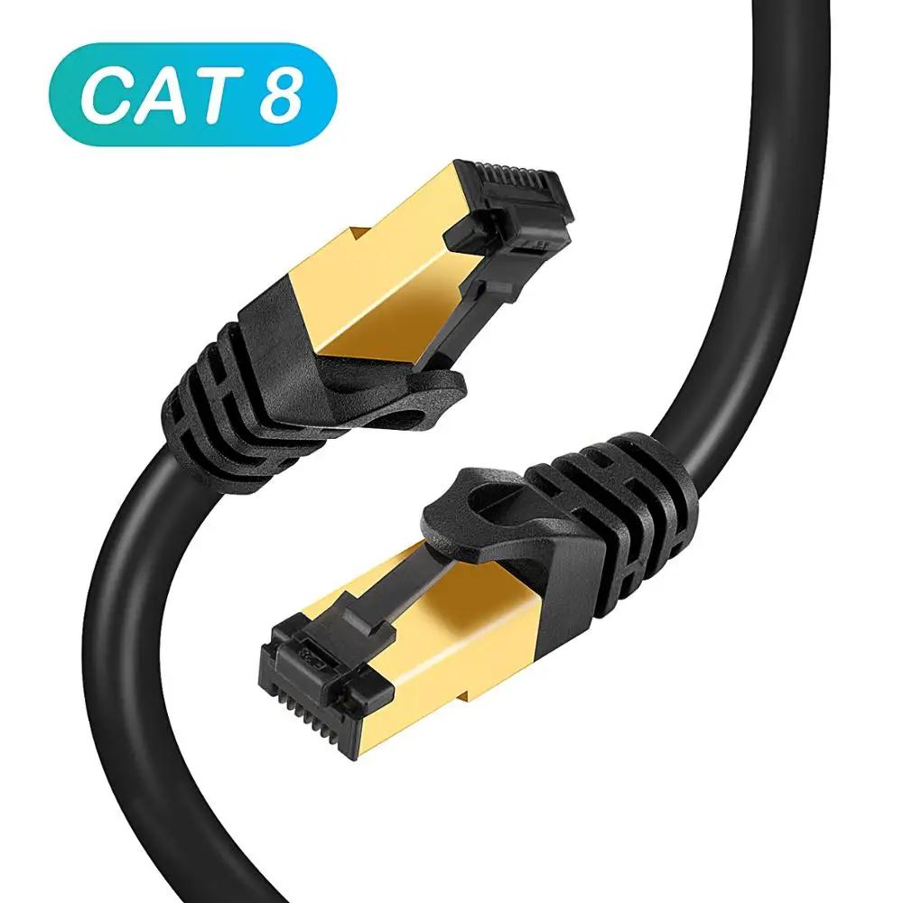 Cat8 Ethernet Cable RJ45 cable 40Gbps Super Speed SSTP Cat 8 Network Lan Patch Cord for Router Modem PC RJ45 Ethernet Cable
Cat8 Ethernet Cable RJ45 cable 40Gbps Super Speed SSTP Cat 8 Network Lan Patch Cord for Router Modem PC RJ45 Ethernet Cable