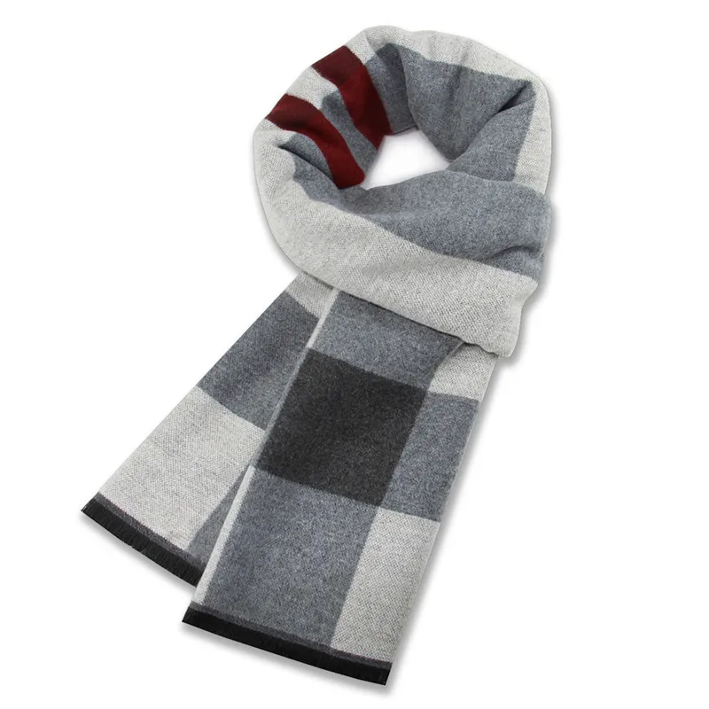 New Winter Fashion Striped Plaid Scarf High Quality Cashmere Casual Business Man Scarf Husband Father Gift Match Dark gray
New Winter Fashion Striped Plaid Scarf High Quality Cashmere Casual Business Man Scarf Husband Father Gift Match Dark gray