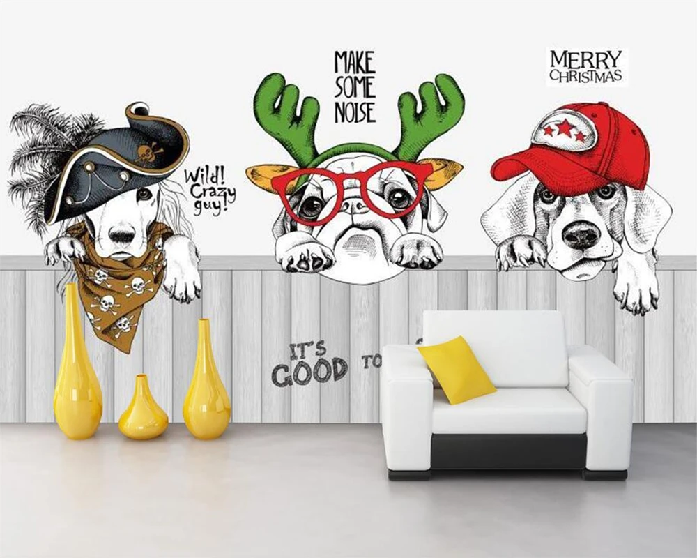 Custom wallpaper modern minimalist cartoon hand-painted puppy personality children's room background wall decoration wallpaper
Custom wallpaper modern minimalist cartoon hand-painted puppy personality children's room background wall decoration wallpaper