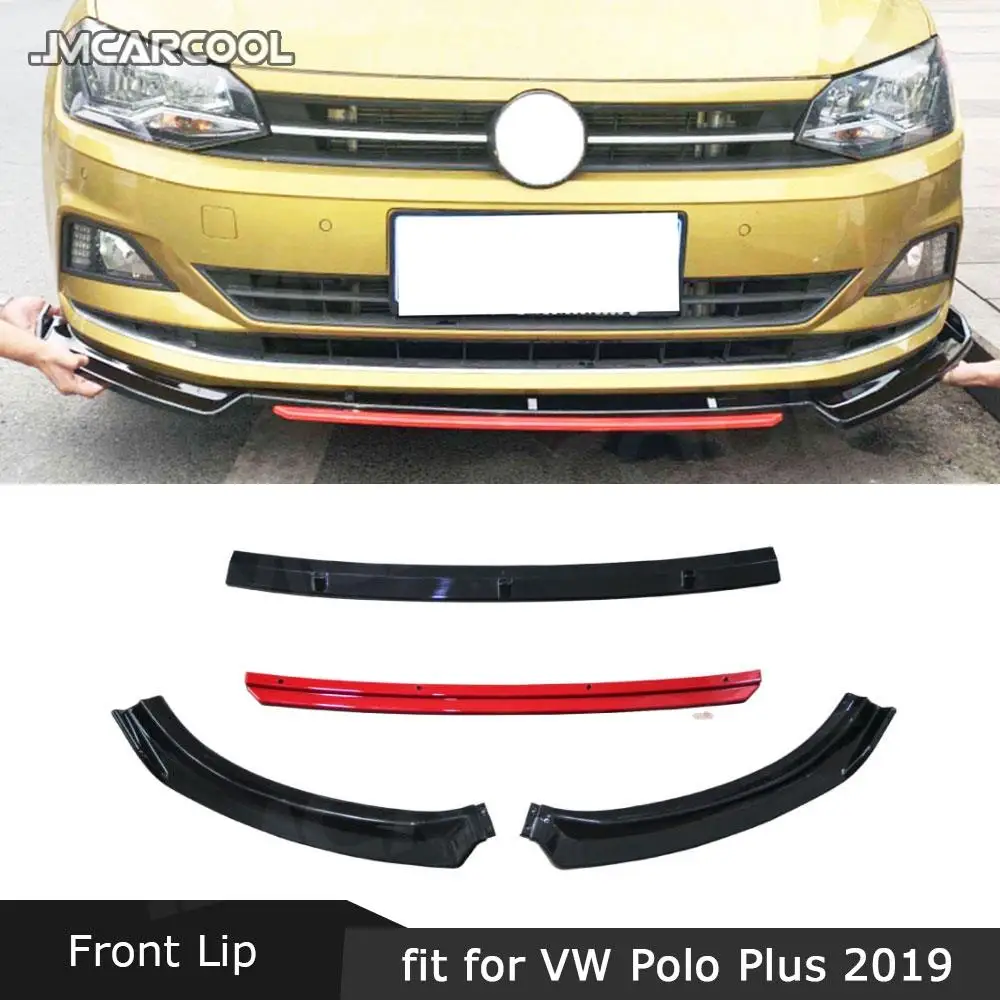 ABS Black Red Material Front Bumper Lip Spoiler Cover Trim For Volkswagen VW Polo Plus 2019 Auto Car Decoration
ABS Black Red Material Front Bumper Lip Spoiler Cover Trim For Volkswagen VW Polo Plus 2019 Auto Car Decoration