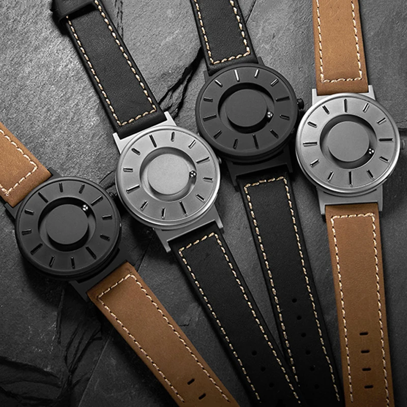 EUTOUR Magnetic Men Watch Canvas Leather Strap Band Mens Watches Metal Magnet Ball Quartz Wristwatches Fashion Male Clock Reloj
EUTOUR Magnetic Men Watch Canvas Leather Strap Band Mens Watches Metal Magnet Ball Quartz Wristwatches Fashion Male Clock Reloj
