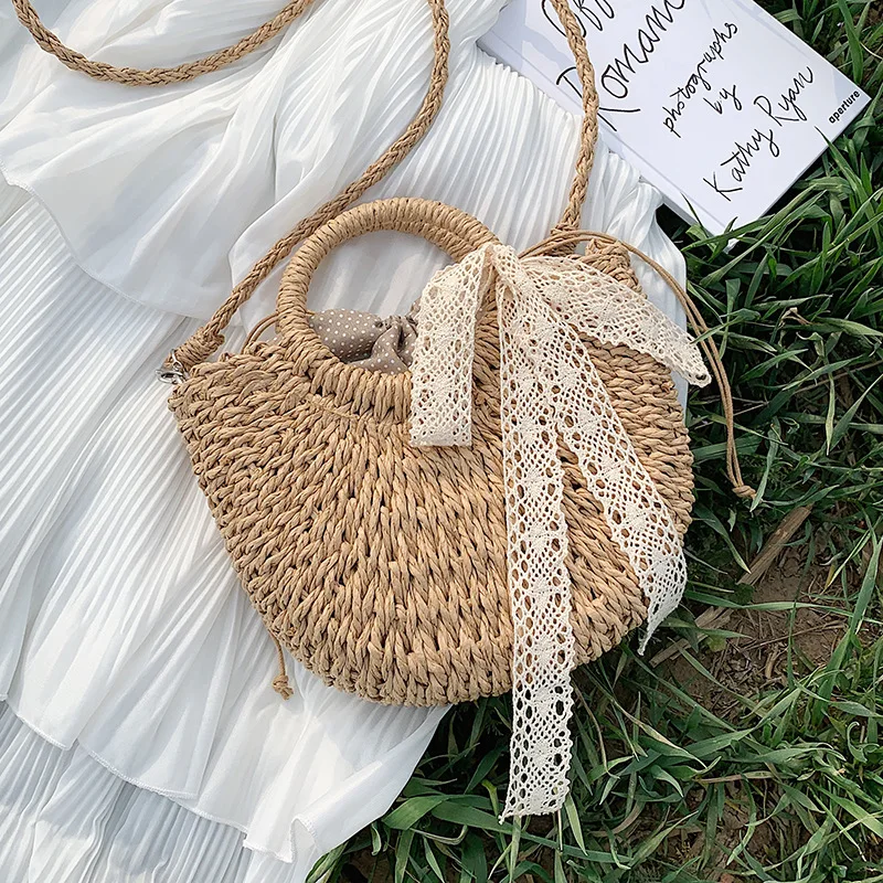 Handmade Half-Round Rattan Woven Straw Bag Summer Women Messenger Crossbody Bags Girls Small Beach Handbag 2020 Shoulder Bags
Handmade Half-Round Rattan Woven Straw Bag Summer Women Messenger Crossbody Bags Girls Small Beach Handbag 2020 Shoulder Bags