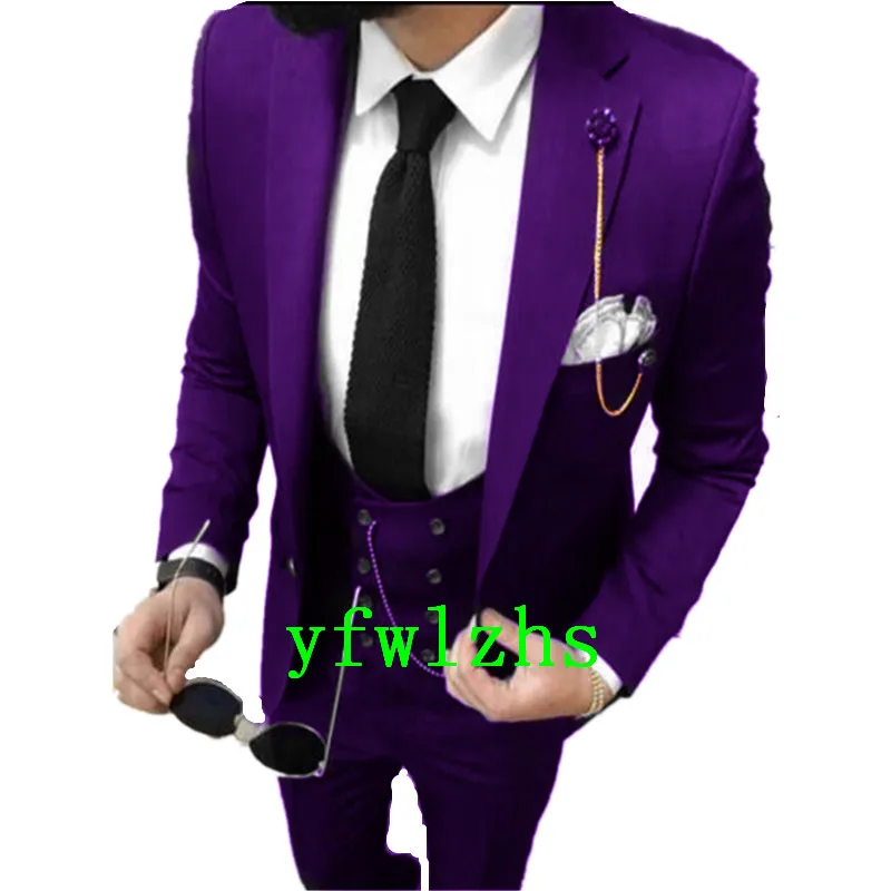 Handsome One Button Groomsmen Notch Lapel Groom Tuxedos Men Suits Wedding/Prom Best Blazer ( Jacket+Pants+Vest+Tie) B262
Handsome One Button Groomsmen Notch Lapel Groom Tuxedos Men Suits Wedding/Prom Best Blazer ( Jacket+Pants+Vest+Tie) B262