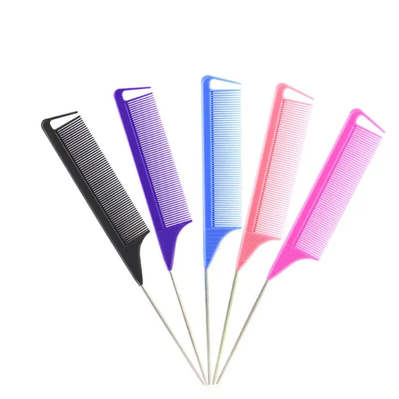 Professional Anti-Static Rat Tail Comb Metal Hair Brush Hair Salon Use Beauty Tools Supplies LX3429
Professional Anti-Static Rat Tail Comb Metal Hair Brush Hair Salon Use Beauty Tools Supplies LX3429