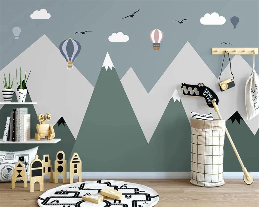 beibehang Customized new Nordic hand-painted geometric mountain hot balloon children's room background wallpaper papier peint
beibehang Customized new Nordic hand-painted geometric mountain hot balloon children's room background wallpaper papier peint