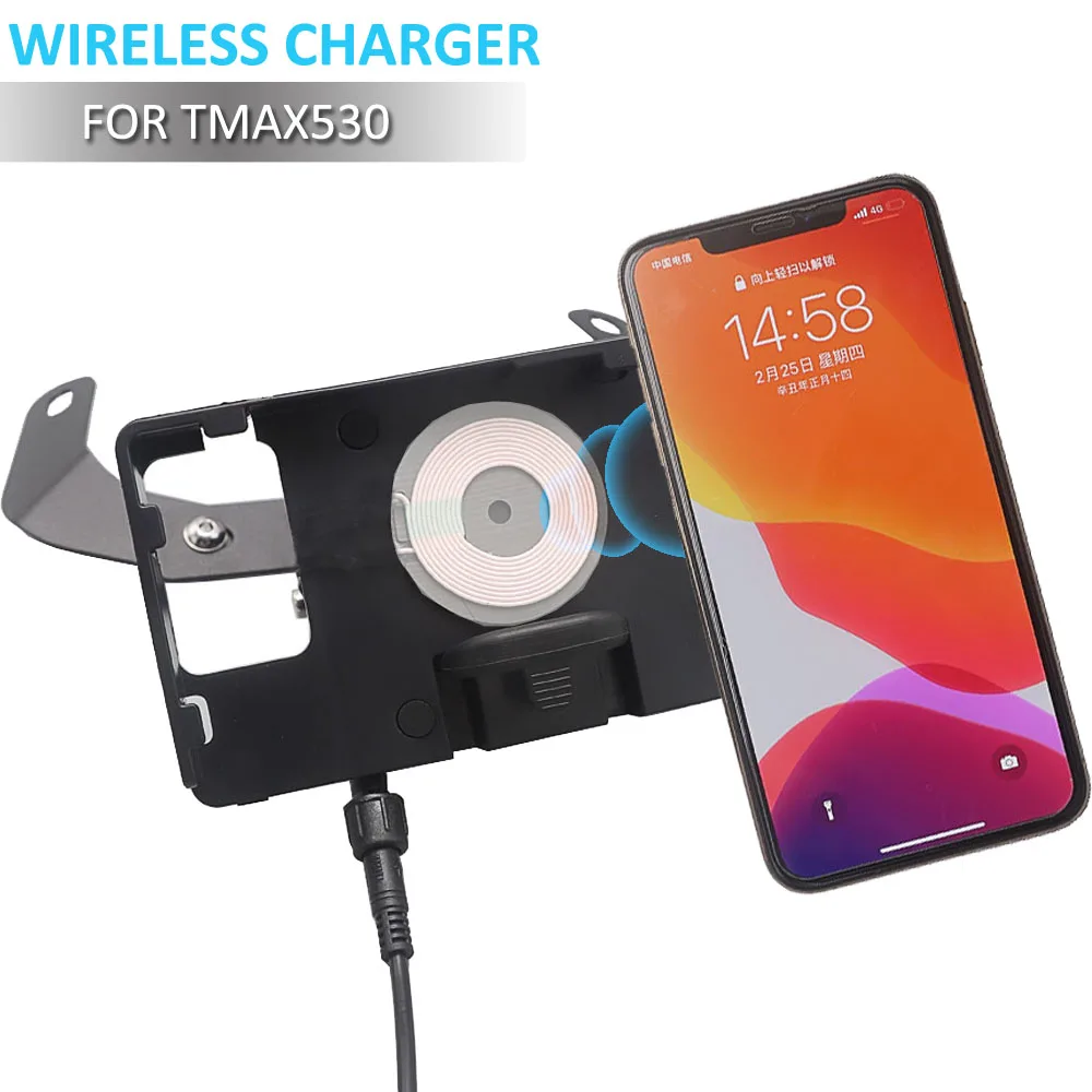 Wireless Charger Mobile Phone Stand Navigation Bracket FOR Yamaha TMAX530 2012-2016 Bracket Mount Smartphone GPS Holder
Wireless Charger Mobile Phone Stand Navigation Bracket FOR Yamaha TMAX530 2012-2016 Bracket Mount Smartphone GPS Holder