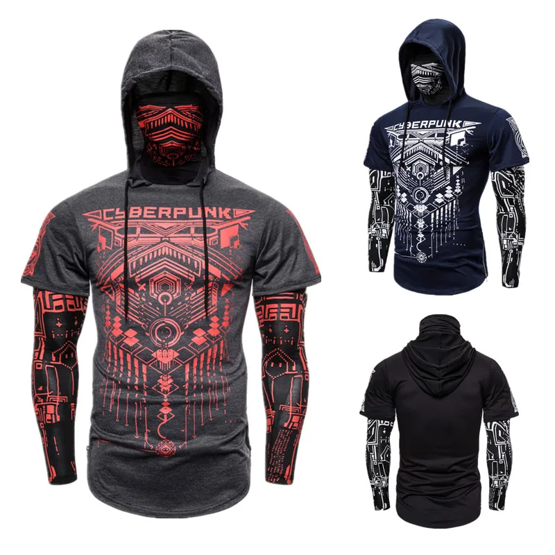 New Men Fake Two Piece Hip Hop Boys Streetwear Mask Print Hoodies Tracksuits Pullovers Hoodie
New Men Fake Two Piece Hip Hop Boys Streetwear Mask Print Hoodies Tracksuits Pullovers Hoodie