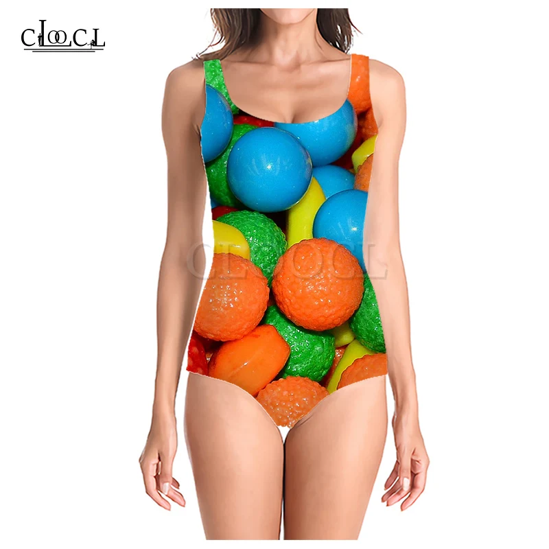 CLOOCL Candy Series 3D Print Girls One-piece Swimsuit Bathing Suit Sleeveless Slim Sexy Women's Swimwear 2021 Summer New
CLOOCL Candy Series 3D Print Girls One-piece Swimsuit Bathing Suit Sleeveless Slim Sexy Women's Swimwear 2021 Summer New
