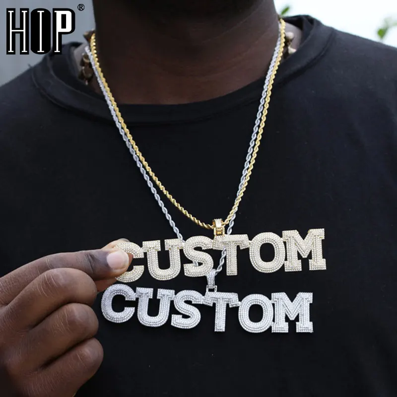 Hip Hop New Style Custom Name Cubic Zircon Bubble Letters Iced Out Chain Pendants & Necklaces For Men Women Jewelry
Hip Hop New Style Custom Name Cubic Zircon Bubble Letters Iced Out Chain Pendants & Necklaces For Men Women Jewelry