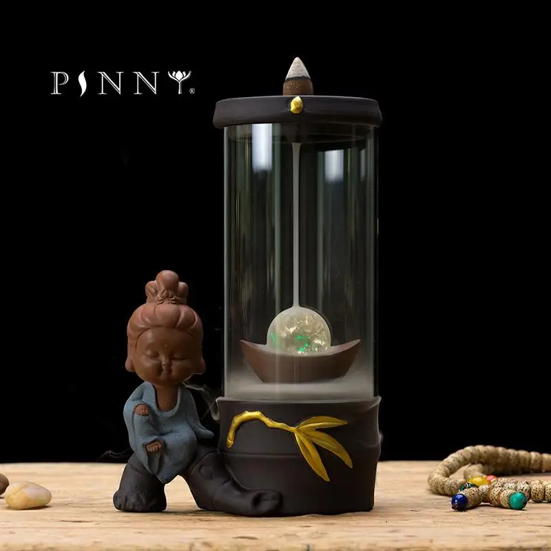 PINNY Little Monk Backflow керамическая курильница для ладана художественная светлая пустотелая горелка для благовоний красивое украшение для дома керамические изделия
PINNY Little Monk Backflow керамическая курильница для ладана художественная светлая пустотелая горелка для благовоний красивое украшение для дома керамические изделия