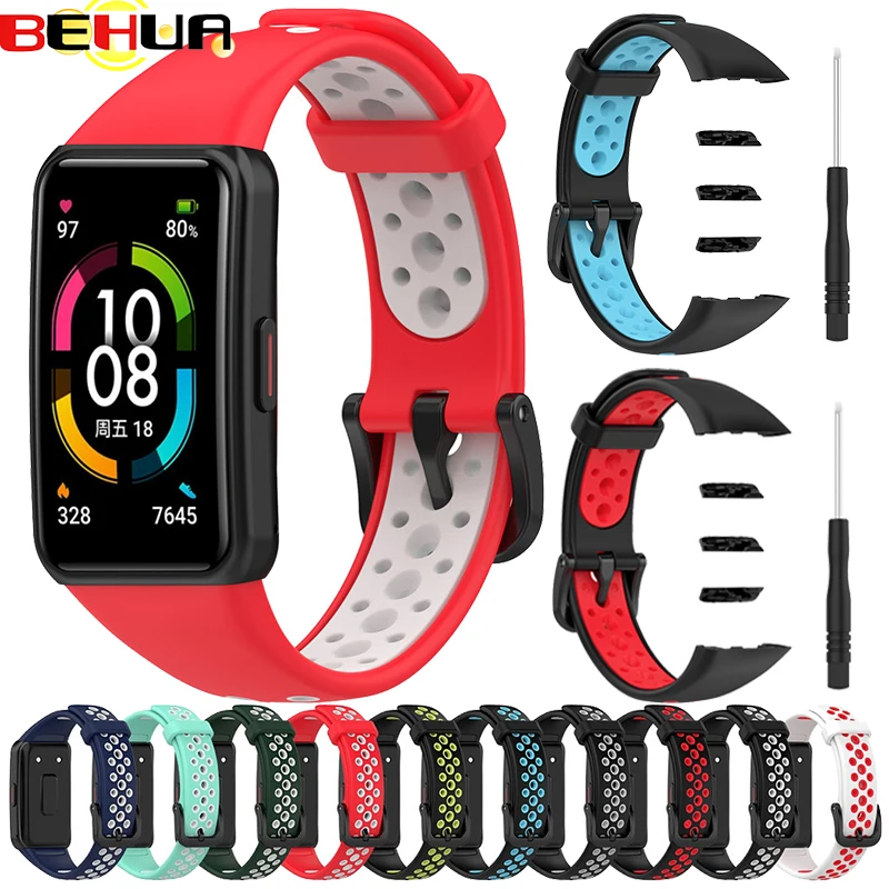 BEHUA ремешок для часов Huawei Honor Band 6 SmartWatch Браслет спортивный силиконовый сменный Браслет Для Huawei Band 6 ремешок
BEHUA ремешок для часов Huawei Honor Band 6 SmartWatch Браслет спортивный силиконовый сменный Браслет Для Huawei Band 6 ремешок