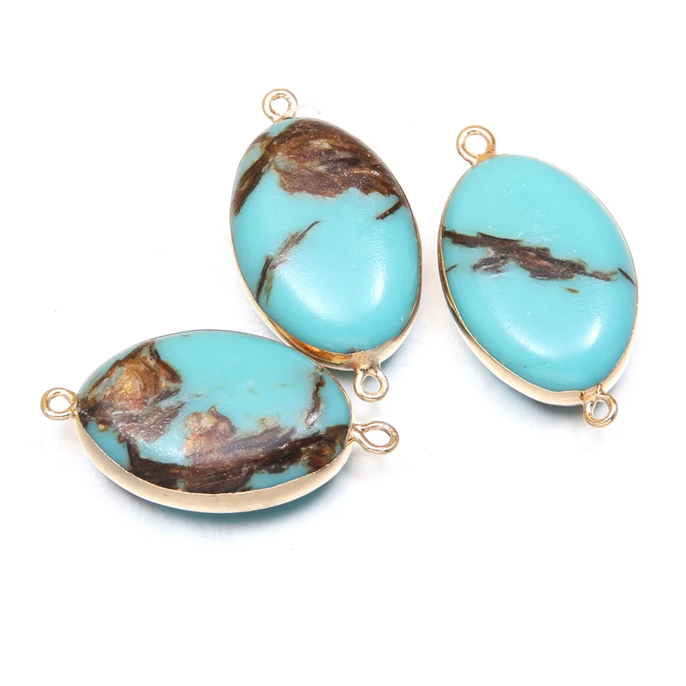 Natural Stone Double hole Connectors Oval Shape Emperor Stone Pendant for Jewelry Making DIY Necklace Bracelet Accessories
Natural Stone Double hole Connectors Oval Shape Emperor Stone Pendant for Jewelry Making DIY Necklace Bracelet Accessories