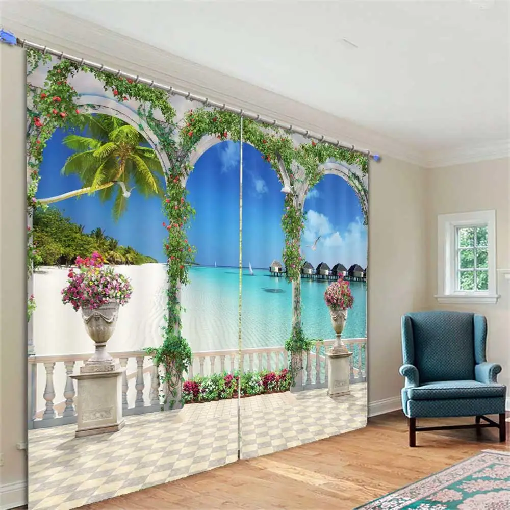 Sea scenery rideaux pour le salon moderne hangings for window 3D curtains Home Decoration
Sea scenery rideaux pour le salon moderne hangings for window 3D curtains Home Decoration