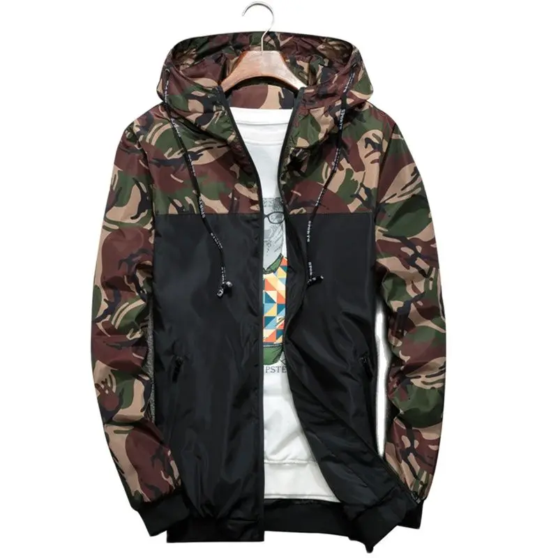 New Spring Autumn Men's Jackets Camouflage Military Hooded Coats Casual Zipper Male Windbreaker Men Brand Clothing Outwear
New Spring Autumn Men's Jackets Camouflage Military Hooded Coats Casual Zipper Male Windbreaker Men Brand Clothing Outwear