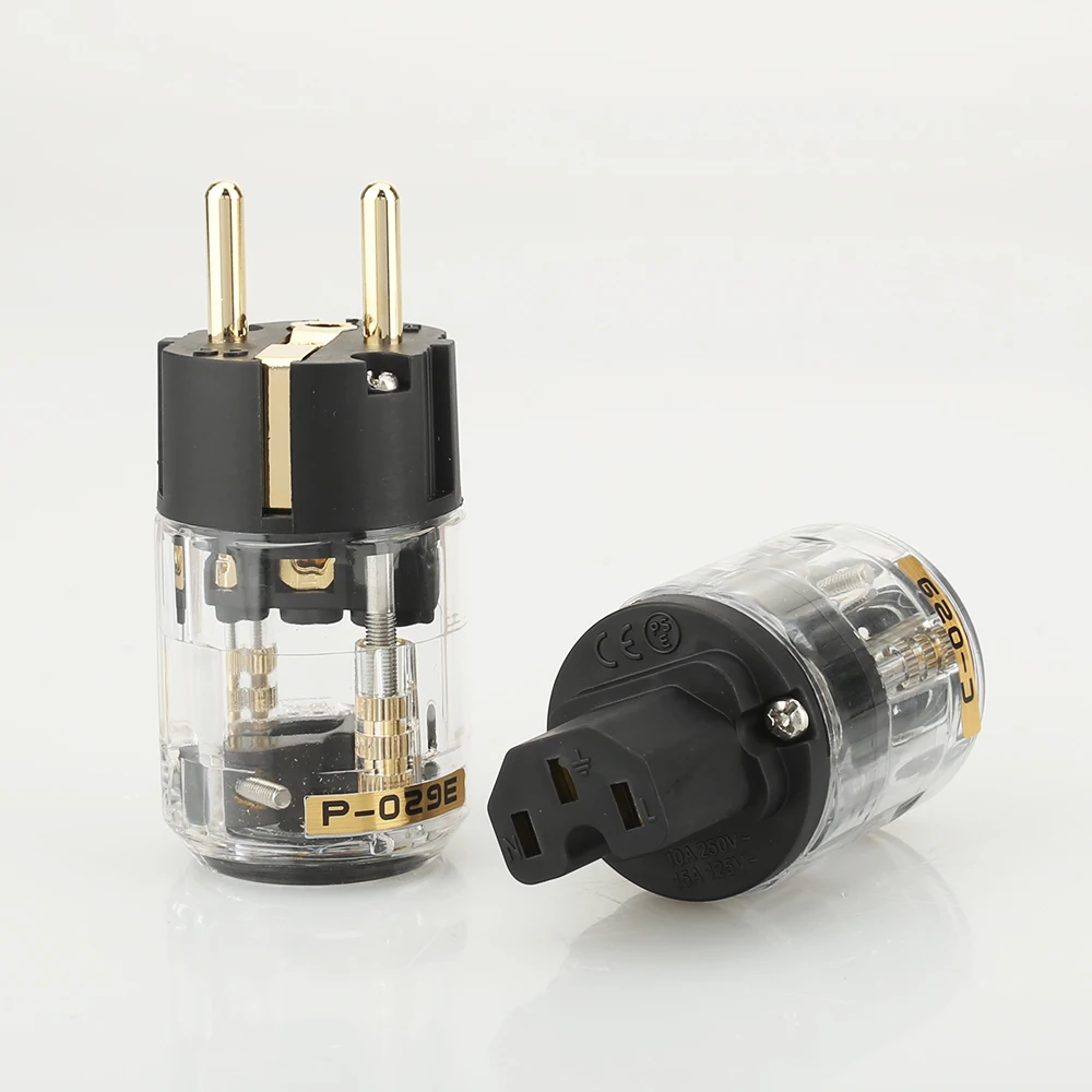 Hi End Pair P029E+C029 EU Power Plug IEC Female Power Connector for audio power cable
Hi End Pair P029E+C029 EU Power Plug IEC Female Power Connector for audio power cable