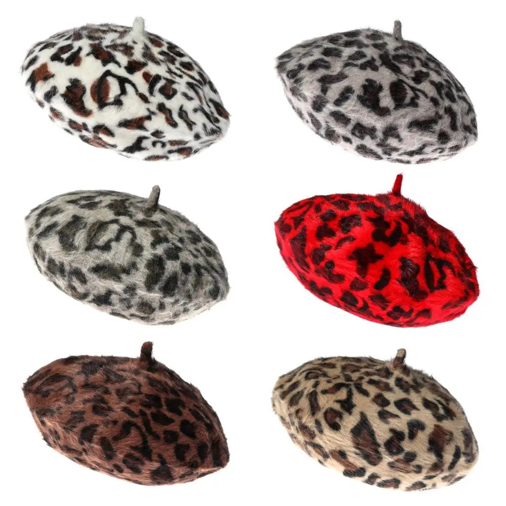 2021 New Style Fashion Leopard Print Beret Winter Warm Rabbit Hair Beret Female Vintage Beret Soft Beanie Hat
2021 New Style Fashion Leopard Print Beret Winter Warm Rabbit Hair Beret Female Vintage Beret Soft Beanie Hat
