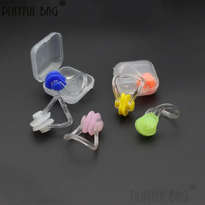 Playful bag Swimming nose clip professional adult children anti-choking waterproof non-slip nose clip Diving equipment E129
Playful bag Swimming nose clip professional adult children anti-choking waterproof non-slip nose clip Diving equipment E129