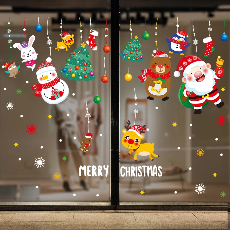 Father Christmas Window Stickers DIY Deers Bears Snowmen Wall Decals for Living Room Nursery New Year Festival Home Decoration
Father Christmas Window Stickers DIY Deers Bears Snowmen Wall Decals for Living Room Nursery New Year Festival Home Decoration