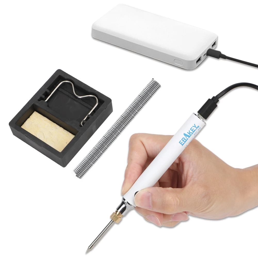 Портативный Электрический паяльник с регулируемой температурой, USB, 5 В, 8 Вт, без свинца
Портативный Электрический паяльник с регулируемой температурой, USB, 5 В, 8 Вт, без свинца