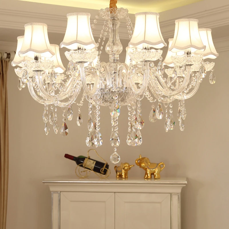 White Crystal Chandeliers Modern Hanging Lights For Living Room Lustres De Sala Pendant Lamps Wedding Decoration Europe Style
White Crystal Chandeliers Modern Hanging Lights For Living Room Lustres De Sala Pendant Lamps Wedding Decoration Europe Style