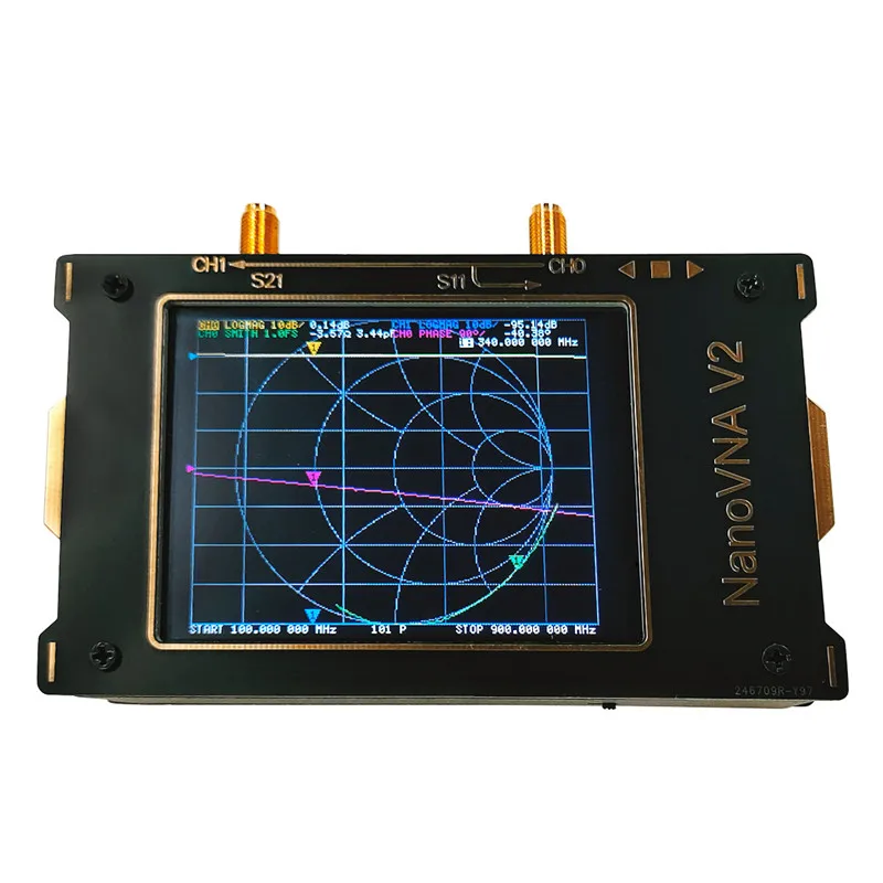 Hot Sale 3.2Inch Display SAA-V2 NanoVNA V2 50kHz-3GHz 2.2Version Battery Black Vector Network Analyzer HF VHF UHF Antenna Meter
Hot Sale 3.2Inch Display SAA-V2 NanoVNA V2 50kHz-3GHz 2.2Version Battery Black Vector Network Analyzer HF VHF UHF Antenna Meter