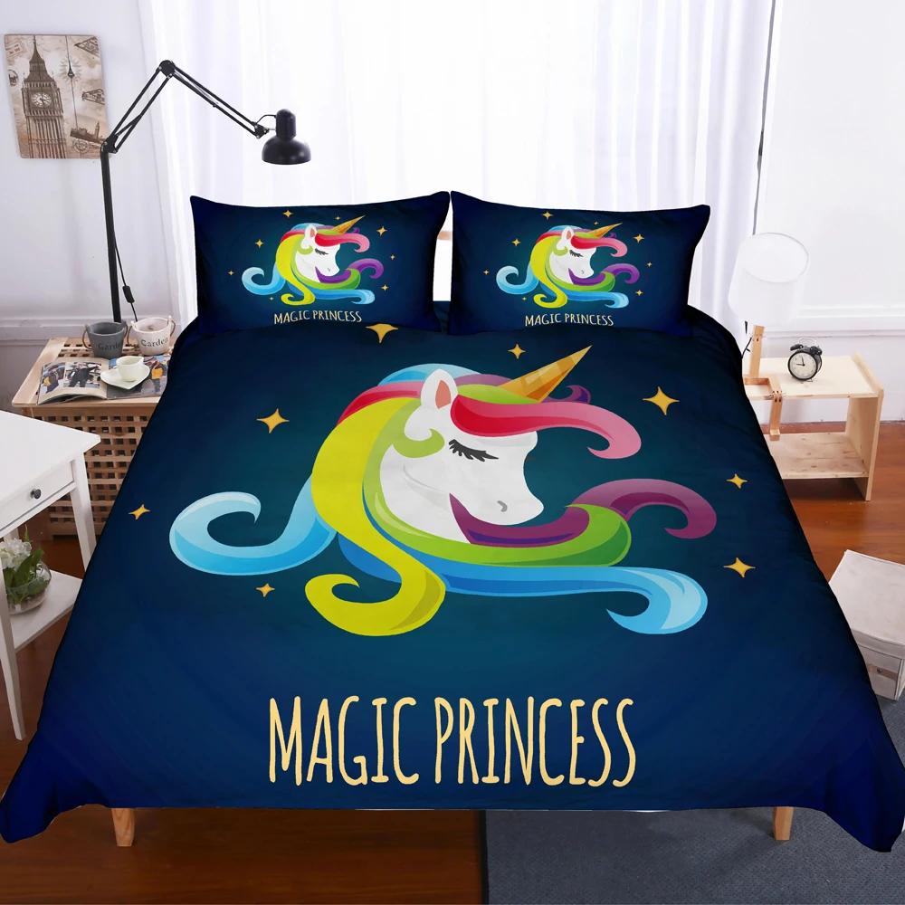 Lovely Cartoon Unicorn Duvet Cover with Pillow Cover Bedding Set Single Double Twin Full Queen King Size for Bedroom Decor
Lovely Cartoon Unicorn Duvet Cover with Pillow Cover Bedding Set Single Double Twin Full Queen King Size for Bedroom Decor