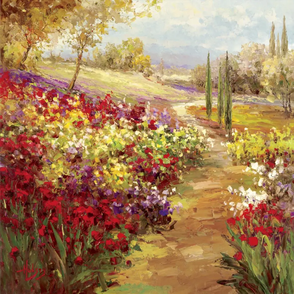 Handmade Canvas Art Oil Paintings Village Flower Picture Handmade Office Kitchen Wall Decor Modern Abstract Landscape Artwork
Handmade Canvas Art Oil Paintings Village Flower Picture Handmade Office Kitchen Wall Decor Modern Abstract Landscape Artwork