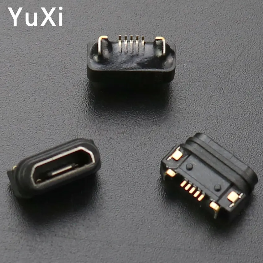 2pcs Micro USB 5pin Charging Jack Socket Dock Port 5P Waterproof Female Connector Replacement Repair Spare
2pcs Micro USB 5pin Charging Jack Socket Dock Port 5P Waterproof Female Connector Replacement Repair Spare