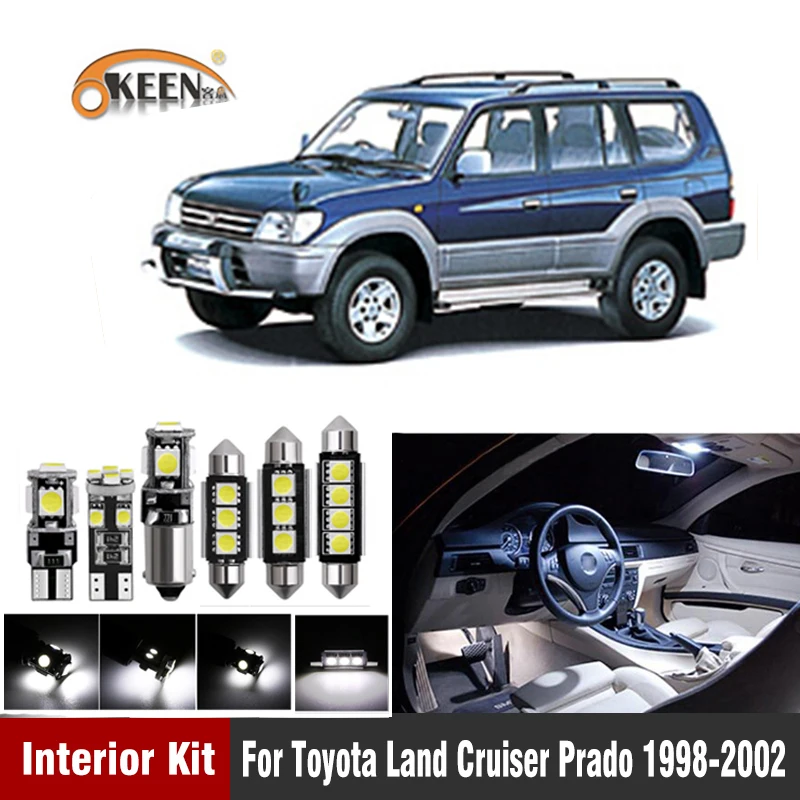 14 шт., белые Автомобильные светодиодные лампы Canbus W5W для Toyota Land Cruiser Prado 1998-2002
14 шт., белые Автомобильные светодиодные лампы Canbus W5W для Toyota Land Cruiser Prado 1998-2002