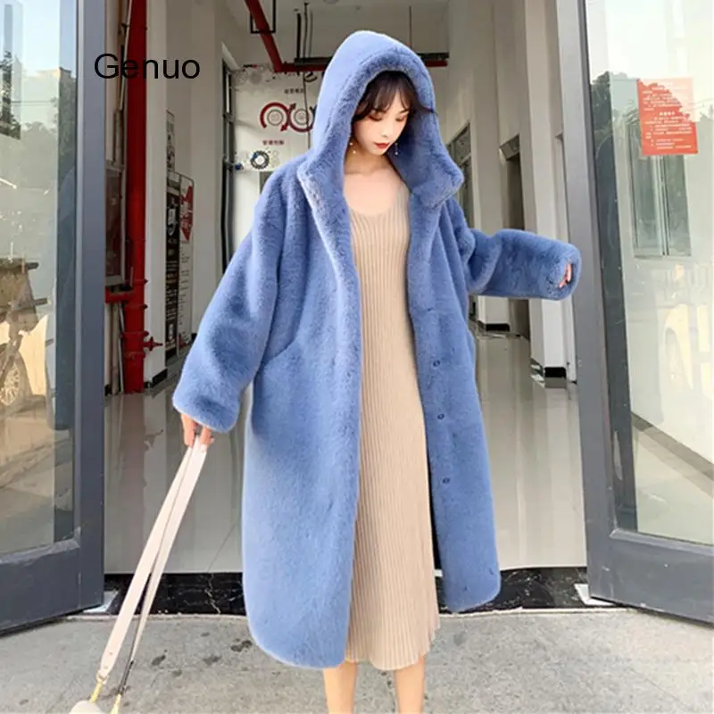 Winter Women High Quality Faux Rabbit Fur Coat Luxury Long Fur Coat Loose Lapel Overcoat Thick Warm Female Plush Coats
Winter Women High Quality Faux Rabbit Fur Coat Luxury Long Fur Coat Loose Lapel Overcoat Thick Warm Female Plush Coats