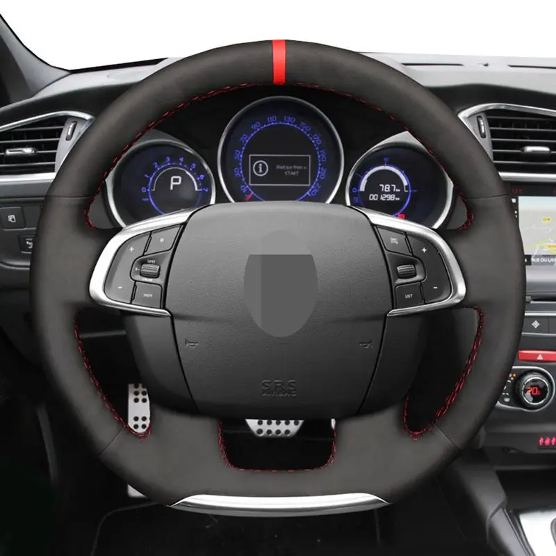 Suede Black Hand Sewing Car Steering Wheel Cover For Citroen C4 C4L DS4 2011 2012 2013 2014-2015
Suede Black Hand Sewing Car Steering Wheel Cover For Citroen C4 C4L DS4 2011 2012 2013 2014-2015