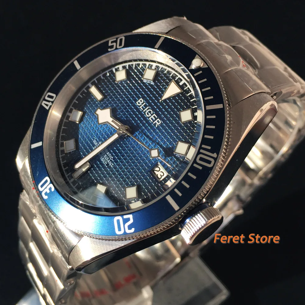 Мужские автоматические часы NH35A, стерильные синие/черные циферблаты в клетку, сапфировое стекло, индекс свечения, сплав, снежинки, стрелки, 41 мм 
Мужские автоматические часы NH35A, стерильные синие/черные циферблаты в клетку, сапфировое стекло, индекс свечения, сплав, снежинки, стрелки, 41 мм