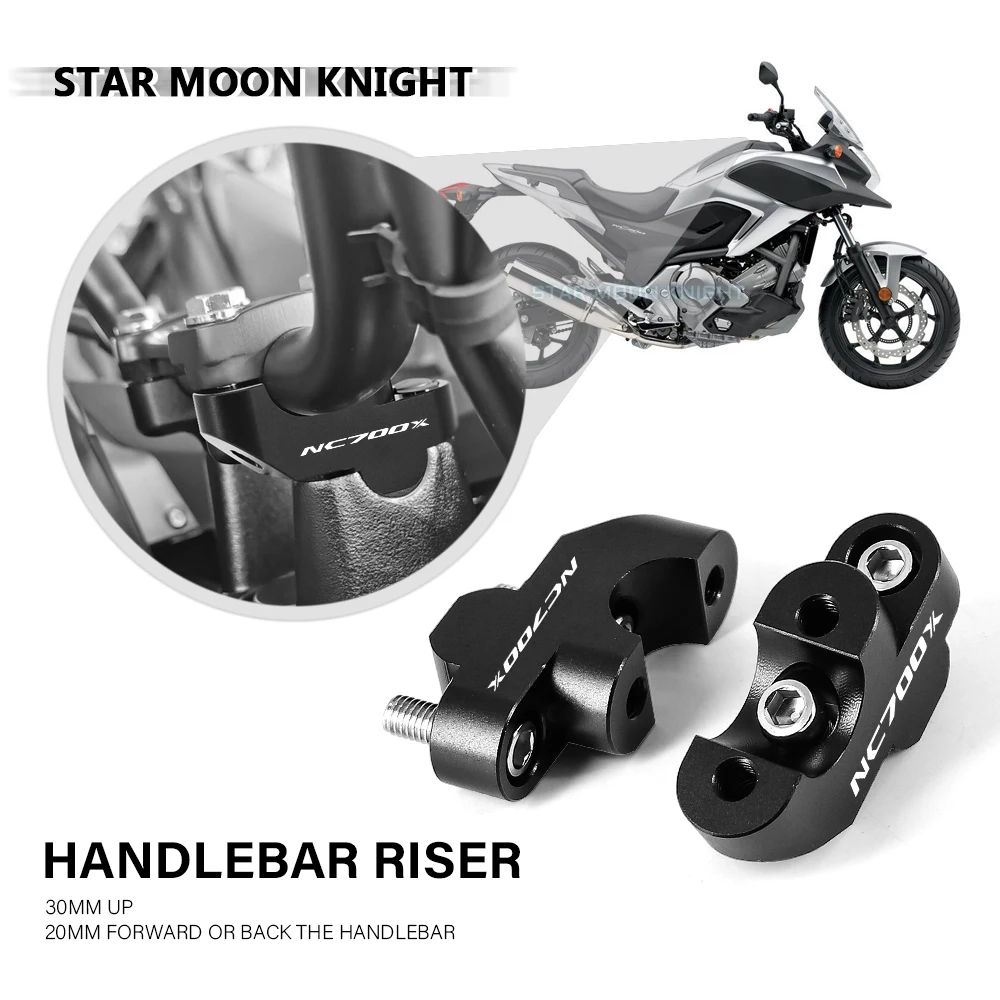 New CNC Motorcycle Riser Lift Handlebar Clamp For Honda NC700X NC 700X NC700 X Handlebar Riser Kit 2012 2013
New CNC Motorcycle Riser Lift Handlebar Clamp For Honda NC700X NC 700X NC700 X Handlebar Riser Kit 2012 2013