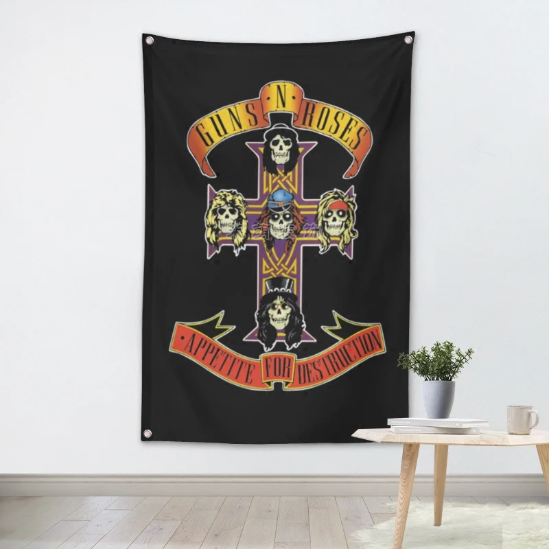 Большой плакат Рок-Группы GUNS N ROSES, Ретро плакат 56x36 дюймов, HD флаги, тканевый художественный Декор для гостиной
Большой плакат Рок-Группы GUNS N ROSES, Ретро плакат 56x36 дюймов, HD флаги, тканевый художественный Декор для гостиной