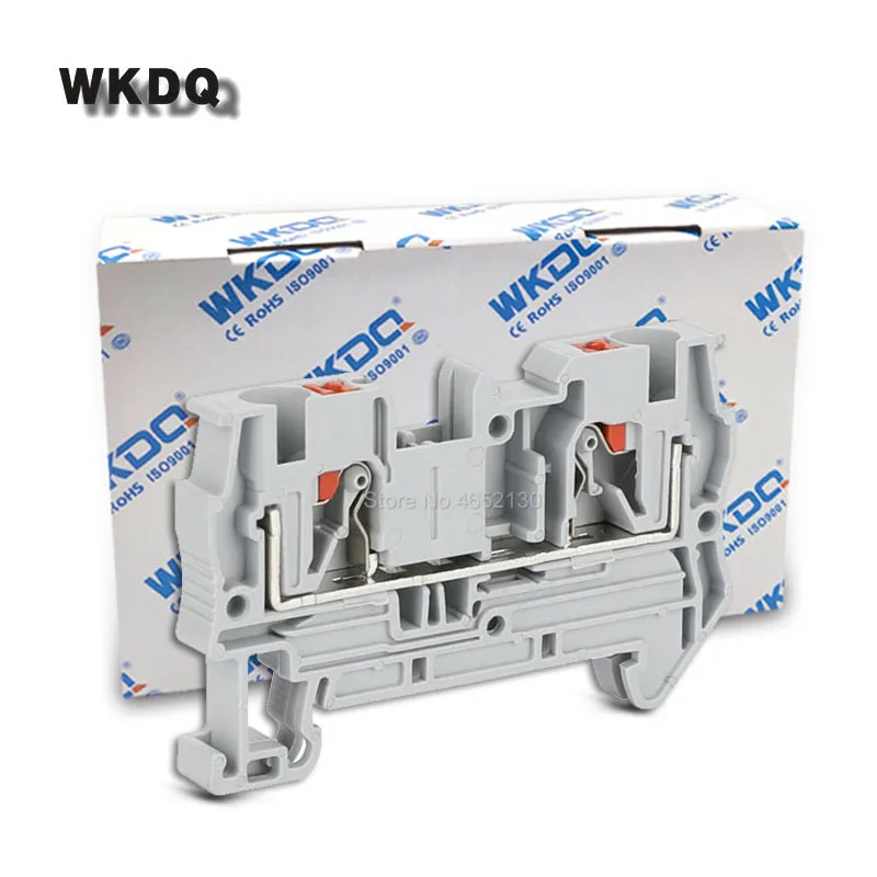 50Pcs PT4 Push-In Feed-Through Strip Plug PT-4 Screwless Wire Electrical Connector Din Rail Spring Terminal Block PT 4
50Pcs PT4 Push-In Feed-Through Strip Plug PT-4 Screwless Wire Electrical Connector Din Rail Spring Terminal Block PT 4